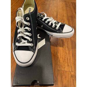 Converse Chuck Taylor All Star Ox Black Low Top Sneakers Men 6.5 Women’s 8.5 New